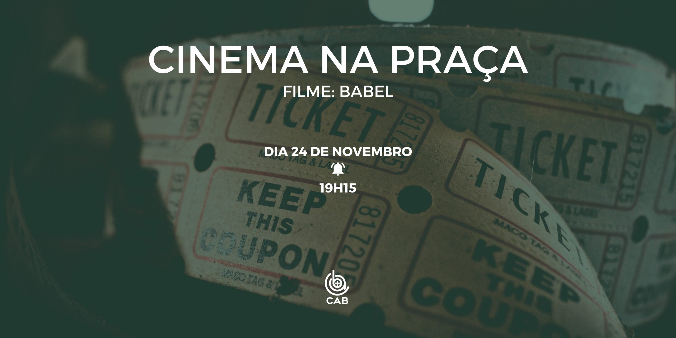 Cinema na praça banner